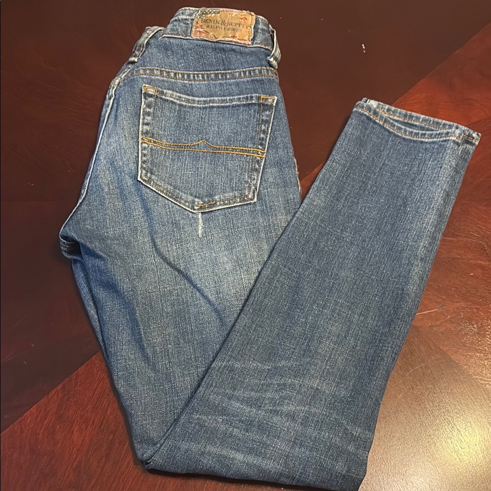 Ralph Lauren Blue Slim Jeans with Classic Styling